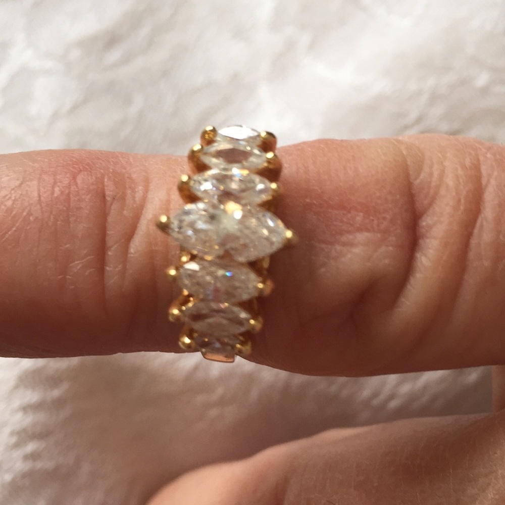 14k G. F. Cubic Zirconium Ring 6.5